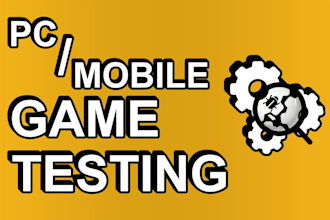 test and review your mobile or pc game