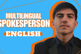 be a professional ugc creator or spokesperson in english