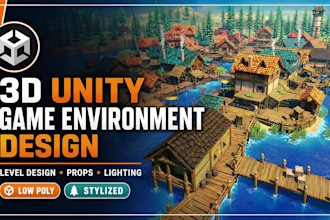 create 3d game environment unreal engine unity scene level design open world map