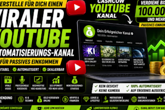 baue einen viralen youtube automatisierungskanal für passives einkommen auf