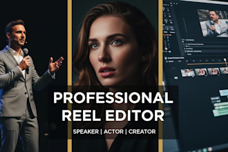 create a captivating speaker reel, showreel, or demo reel