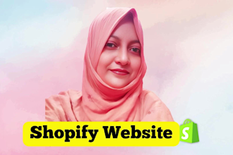 design shopify ecommerce website, shopify online store website