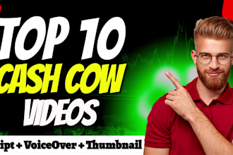 produce high quality cashcow videos on trending niches