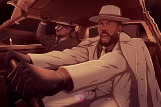 create  2d music video, 2d cartoon animation, animated short file anime fighting
