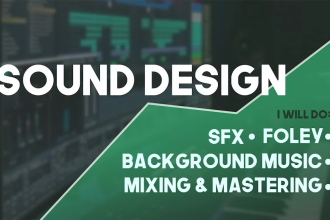 do sound design for film, animation, explainer, app