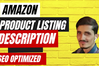 write SEO amazon listing, high impact copy, keyword ranking