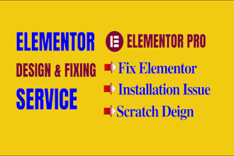 build wordpress website and design with elementor pro