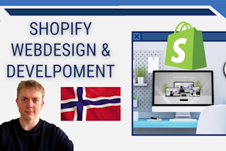 setup and design a norwegian website with shopify