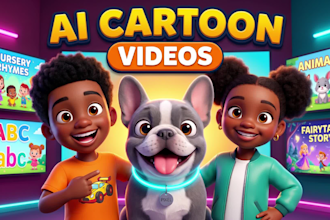 create ai 3d cartoon video animation for youtube