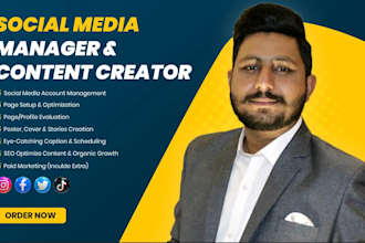 be your social media manager and creative content creator