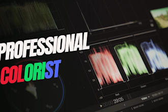 do professional  cinematic color grading to your videos