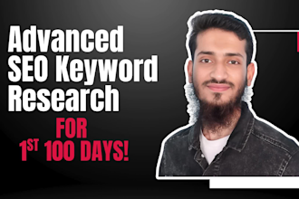 do seo keyword research for the first 100 days content plan