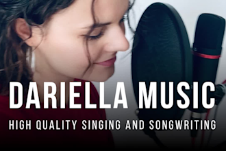be your female pro vocalist singer pop soul gospel edm