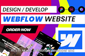design website on figma to webflow, webflow expert and webflow developer