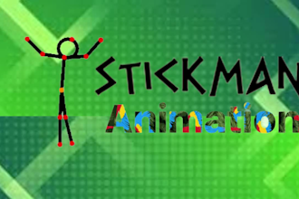 do cheap stick men 2d animations for you
