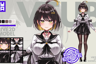 design and rigging a live2d vtuber model for vtube studio