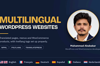 create or translate your multilingual website using polylang or wpml