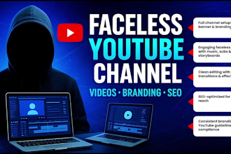 create faceless youtube channel and faceless videos