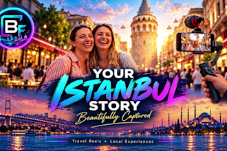 film your istanbul trip and create cinematic travel reels