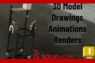create any 3d model using inventor, solidworks or autocad