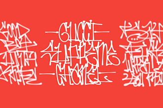 create bombing graffiti tag or handstyle for you