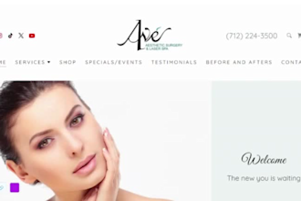 med spa website, medical spa website, medspa website, beauty, botox appointment