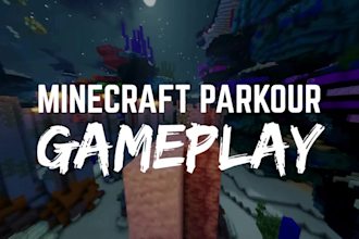 record high quality minecraft parkour gameplay for tiktok or youtube