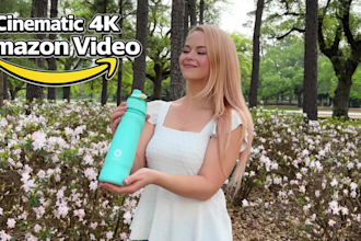 create a 4k cinematic amazon product video