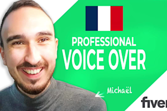 be your french male voice over