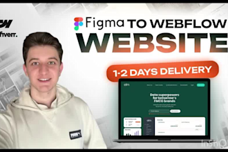 do figma to webflow landing page development