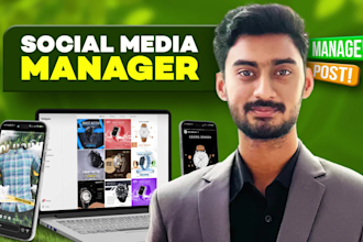 be your social media manager and content creator, instagram marketing manager
