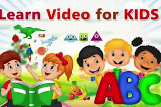 do ai kids learning video, rhyme, nursery song and story for youtube channel