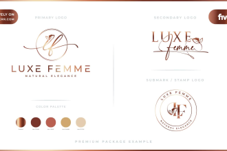 do luxury elegant or feminine logo design