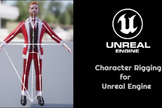 do character rigging for unreal engine 5 and 4 epic skeleton