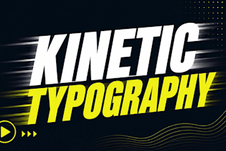create kinetic typography and text animation video