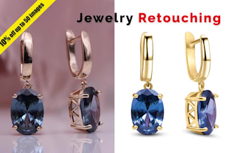 do jewelry retouching and photo editing high quality in 24hr