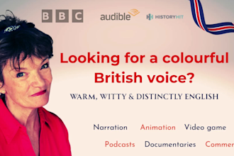 narrate your script with an authentic and engaging english accent