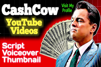make cash cow, faceless, top 10 videos, youtube automation and video editing