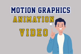 animate a creative motions graphics 2d video animation