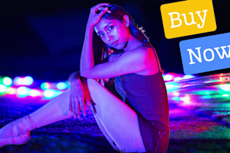 do ballet videos at night with lights for your song