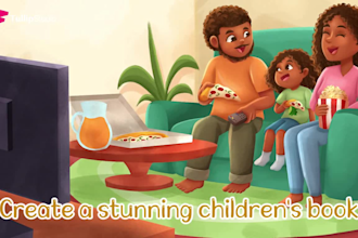 create multicultural illustration for children book