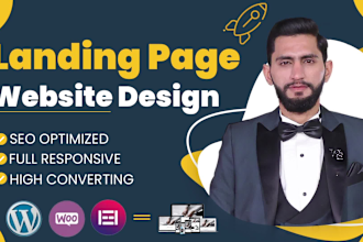 create landing page website or complete wordpress design