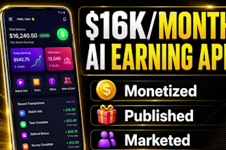develop and market ai earning app for passive income