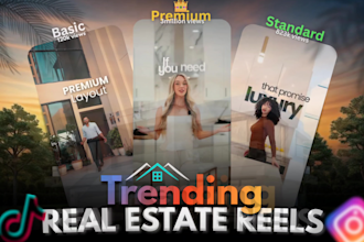 edit trendy real estate reels and ai real estate video editing