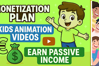help you earn 50k euro with a kids animated channel