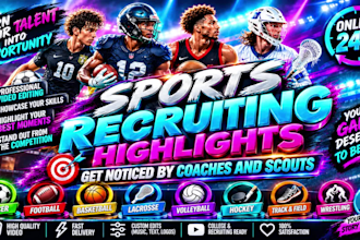 do sports highlights reel sport video editing recruit football basketball soccer