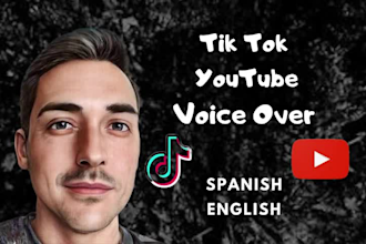 record spanish male voice over for youtube and tiktok