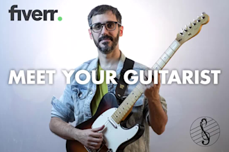 record epic electric guitar solos rhythm and loops for you