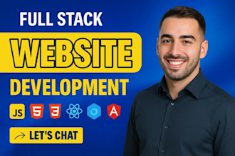 do custom website development as a front end and full stack web developer
