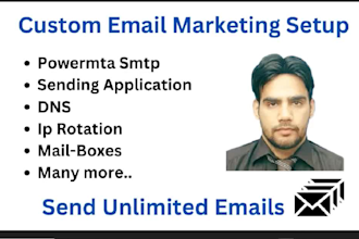 setup mailwizz application with powermta